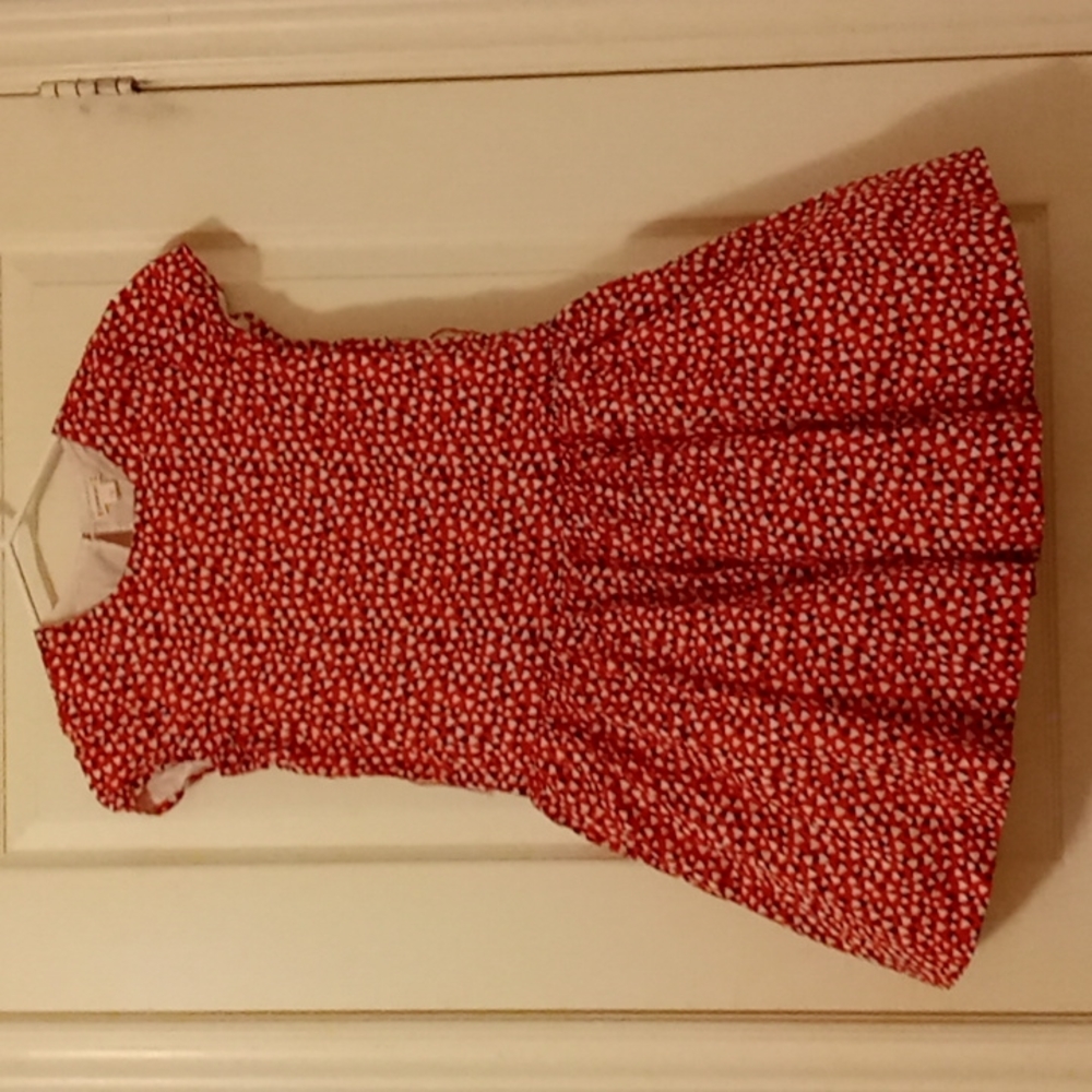 Girl's short sleeve dress with frills underneath size 10